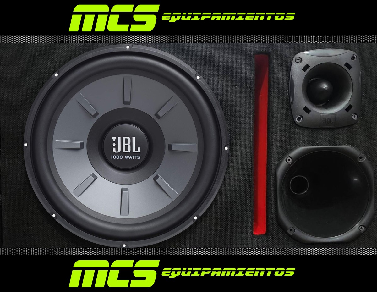 Caja trio con subwoofer JBL 12