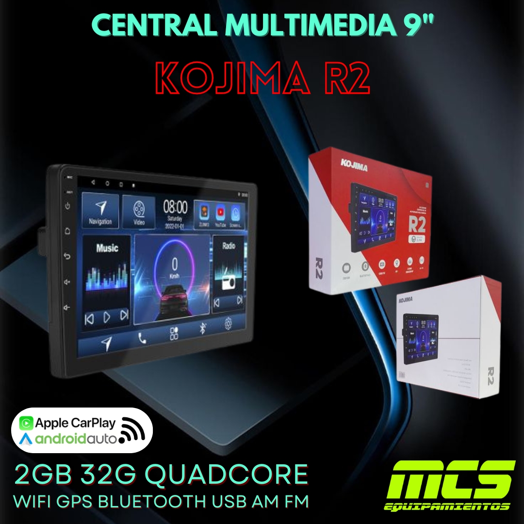 Central multimedia KOJIMA R2 2BG 32GB QUADCORE pantalla 9"