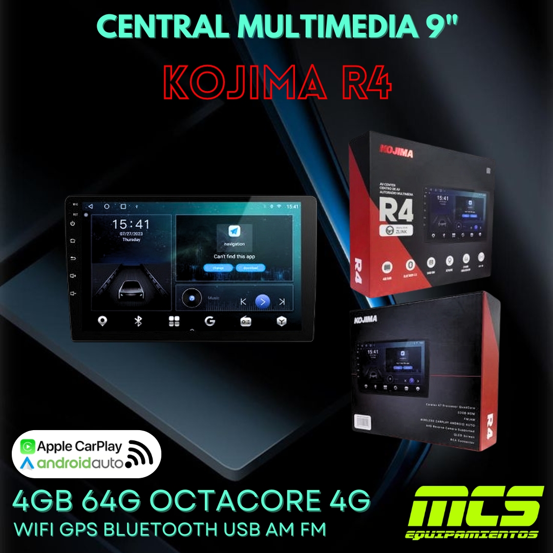 Central multimedia KOJIMA R4 4BG 64GB OCTACORE pantalla 9