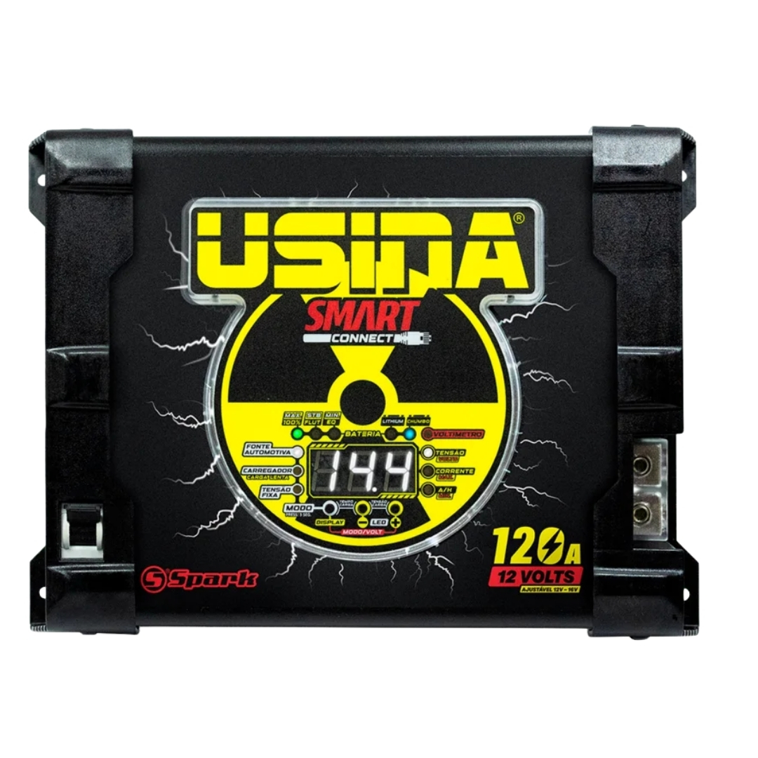 FUENTE Y CARGADOR USINA SMART CONNECT 120A - 12V