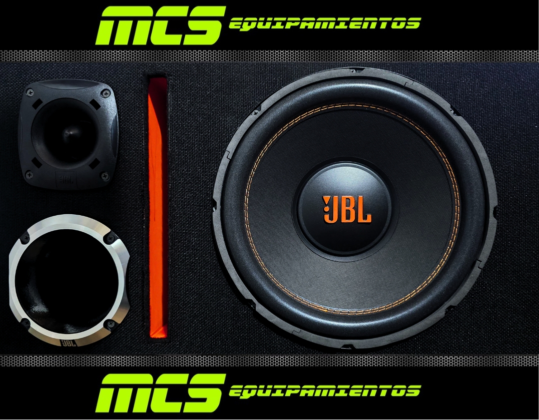 Caja trio con subwoofer JBL MULTISYSTEM 12" 350RMS / HL11-25